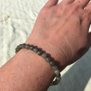 Labradoriet armband goud