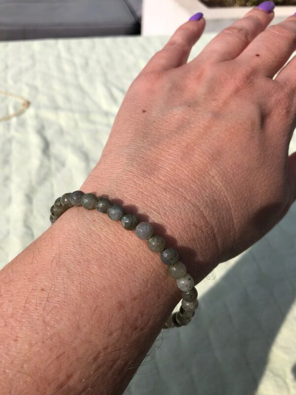Labradoriet armband goud