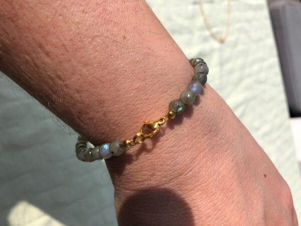 Labradoriet armband goud - Afbeelding 2