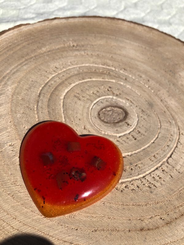Orgonite hartje granaat