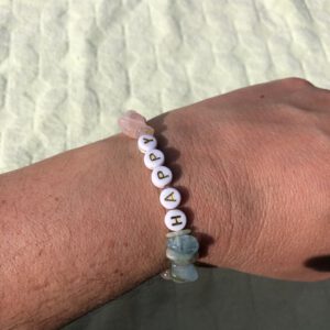 Splitarmband Happy met Morganiet