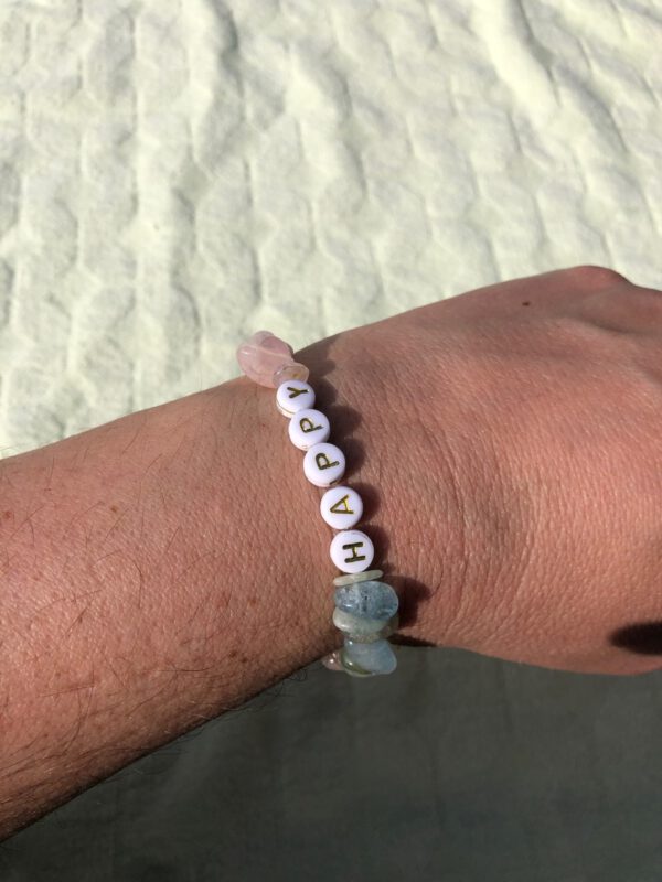 Splitarmband Happy met Morganiet