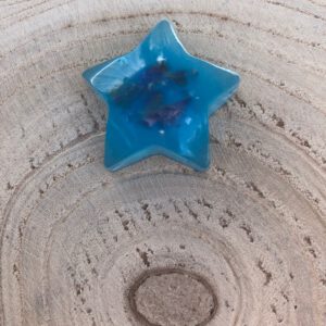 Orgonite ster blauw