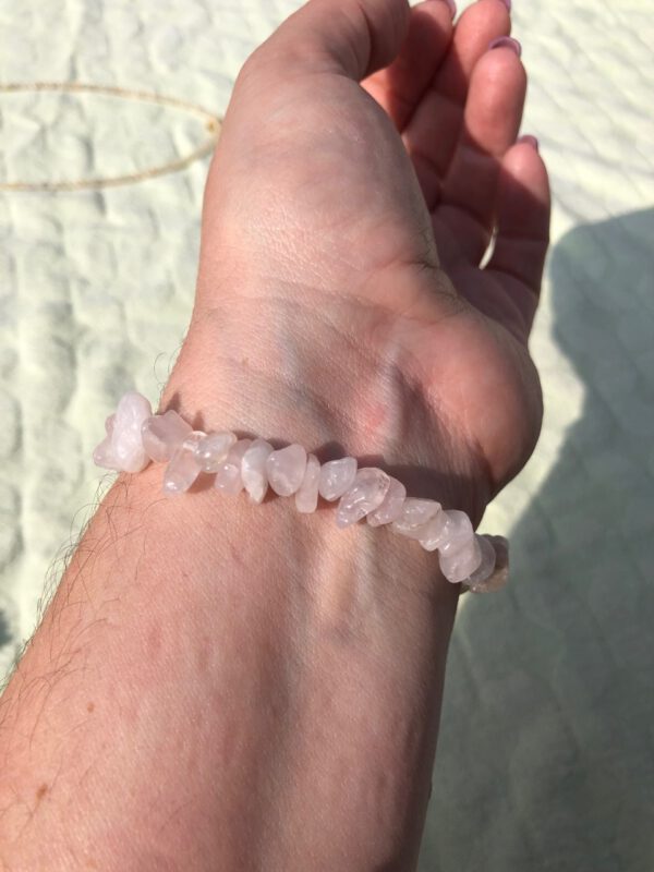 Splitarmband Yoga met Rozenkwarts - Afbeelding 2