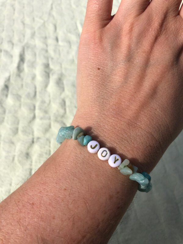 Splitarmband Joy met Amazoniet