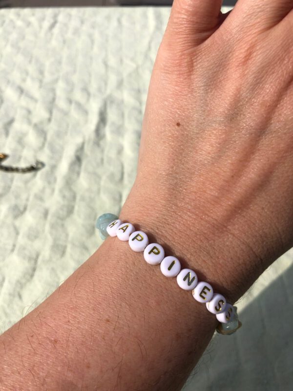 Splitarmband Happiness met Amazoniet