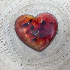 Orgonite hartje granaat