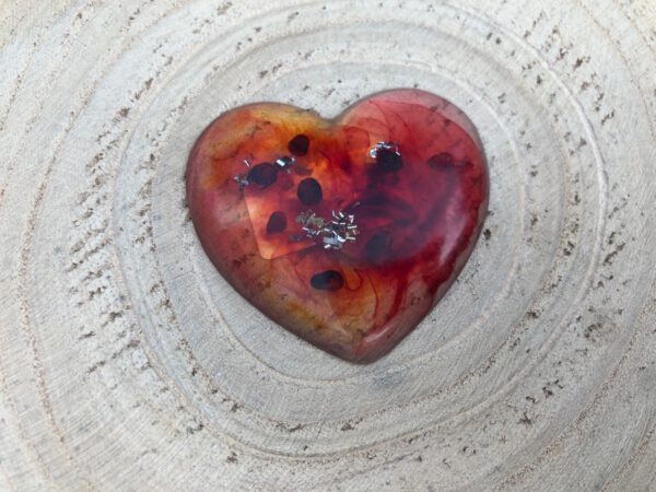 Orgonite hartje granaat