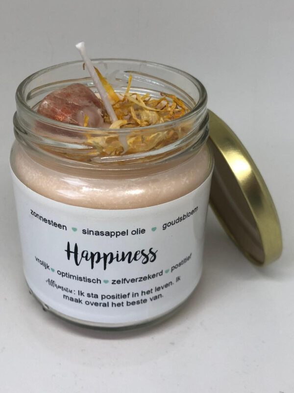 Geur en edelsteenkaars Happiness