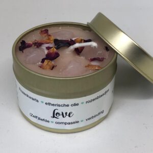 Geur en edelsteenkaars Love