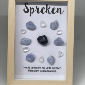 Kristalgrid ingelijst spreken