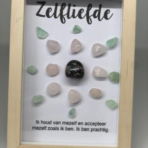 Kristalgrid ingelijst zelfliefde