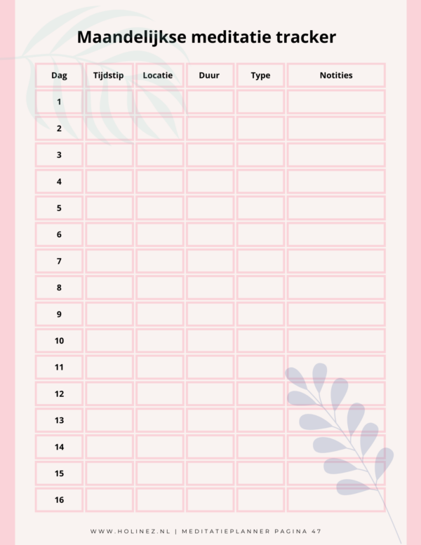 Meditatieplanner - Afbeelding 4