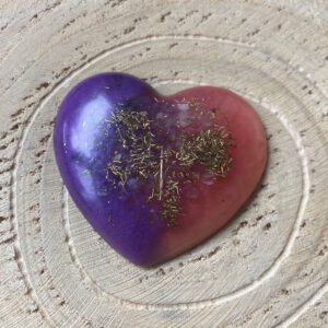 Orgonite hartje amethist