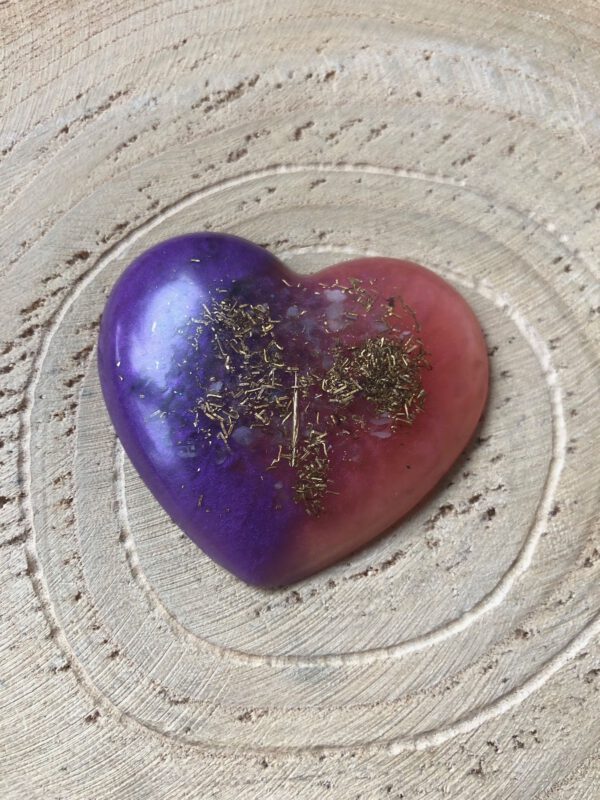 Orgonite hartje amethist